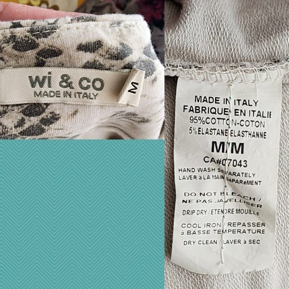 Wi & Co Beige Snakeskin Printed Cotton Blend Tunic Dress - Picture 4 of 4